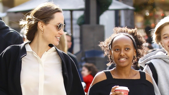 Angelina Jolie Snapped With Zahara After Accusing Brad Pitt Of Violence Against Kids - SurgeZirc India